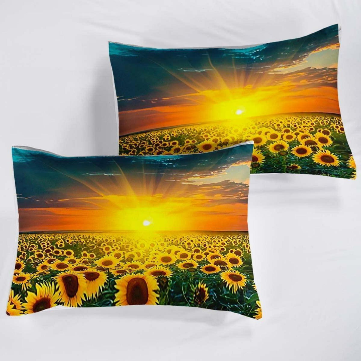 Sonnenblumen Bettwäsche Set 200x200cm Kinderzimmer Bettbezug