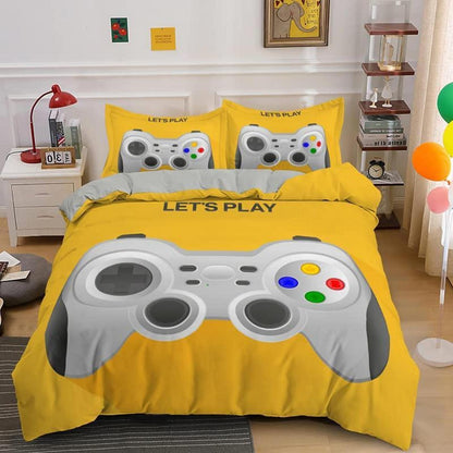 Gamepad Bettwäsche Set 155x220cm – Videospiel Controller Betten Set