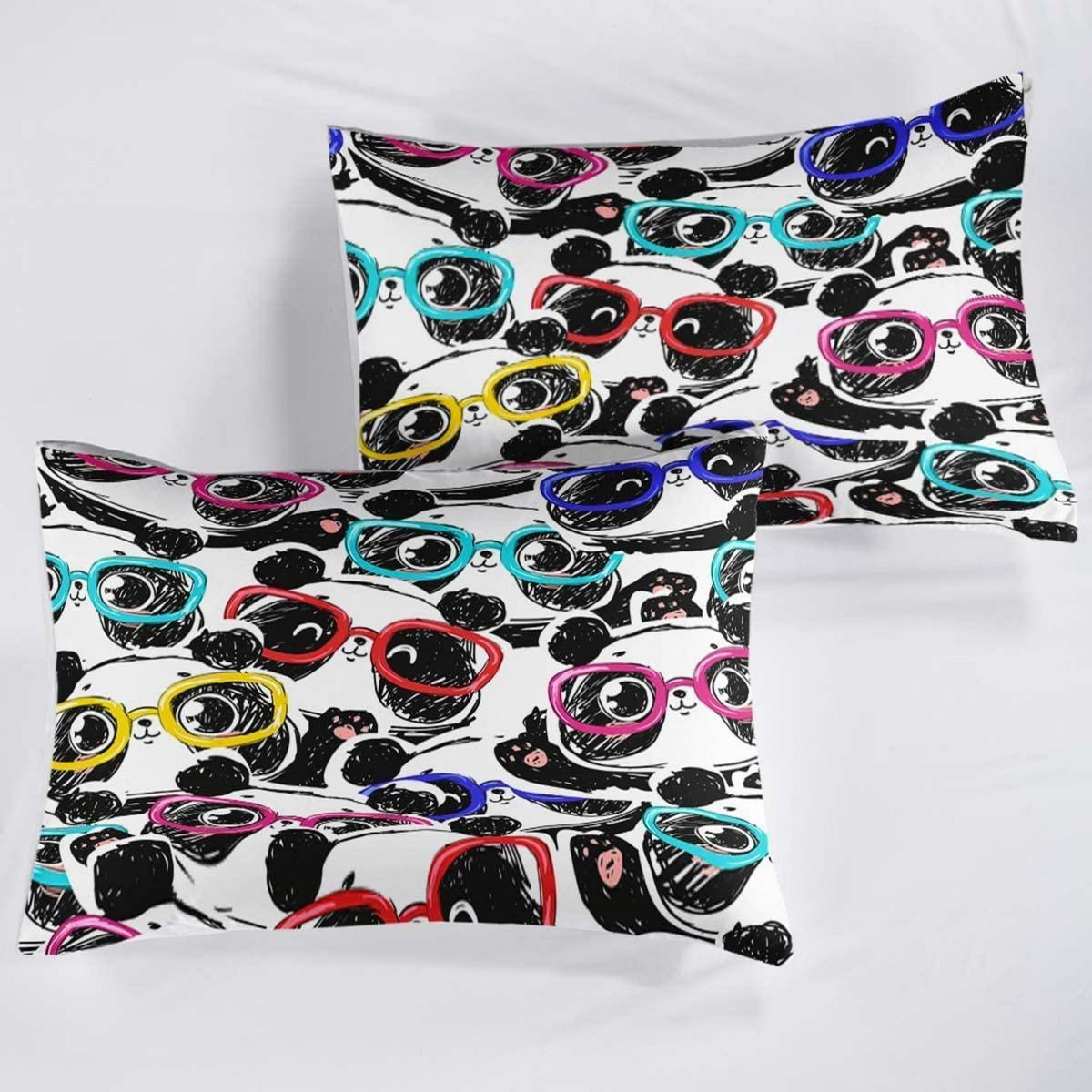 Panda Bettwäsche Set 220x240cm - Niedliches Tier Motiv für Kinder
