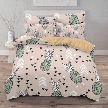 Ananas Bettwäsche Set 200x200cm – Tropical Bettwäsche für Kinder
