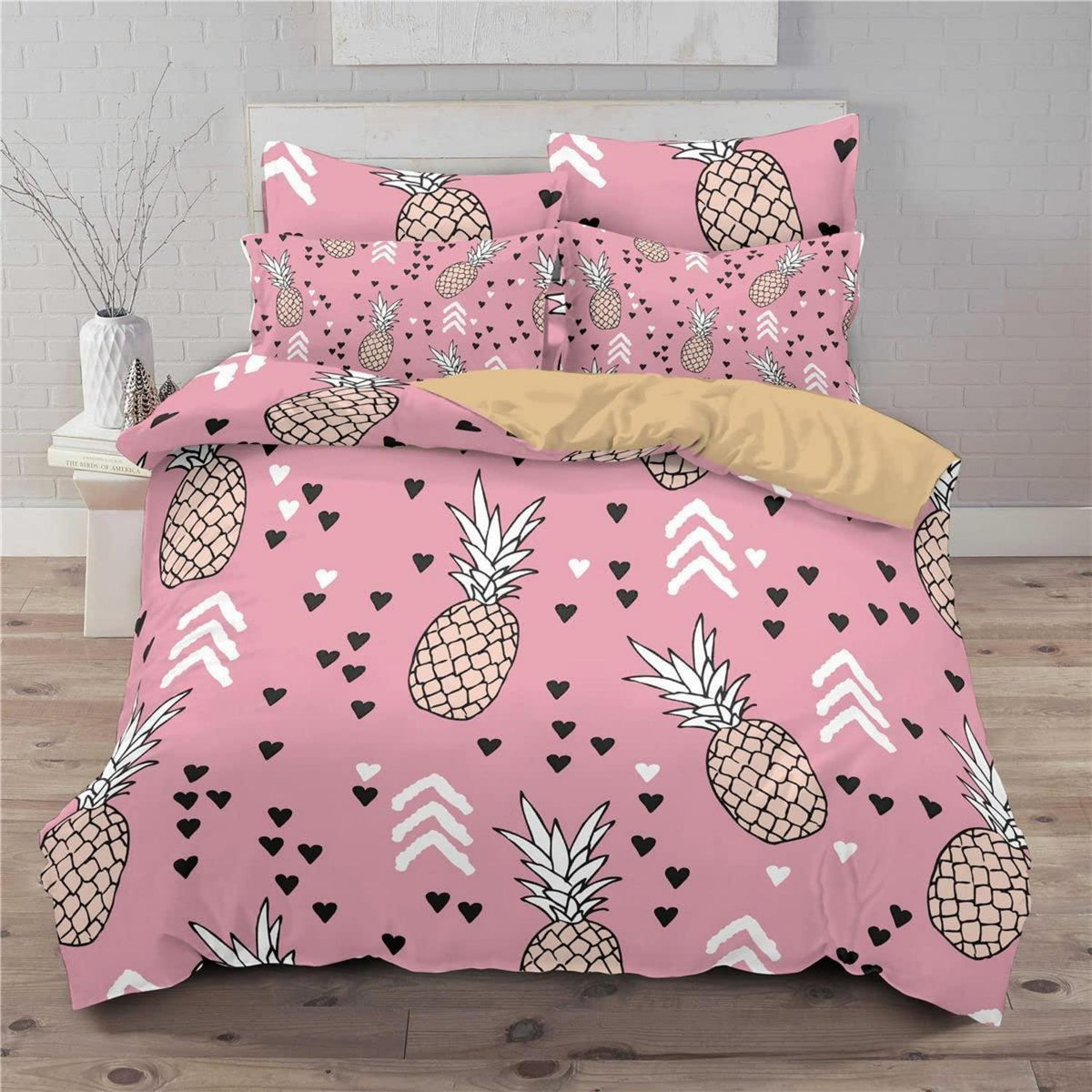 Ananas Bettwäsche Set 200x200cm - Tropisch & Ultraweich