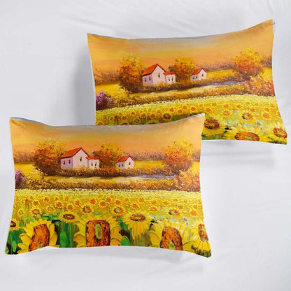 Sonnenblumen Bettwäsche Set 200x200cm Kinderzimmer Bettbezug