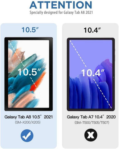 TiMOVO Galaxy Tab A8 2021 10,5 Zoll Hülle PU Leder Auto