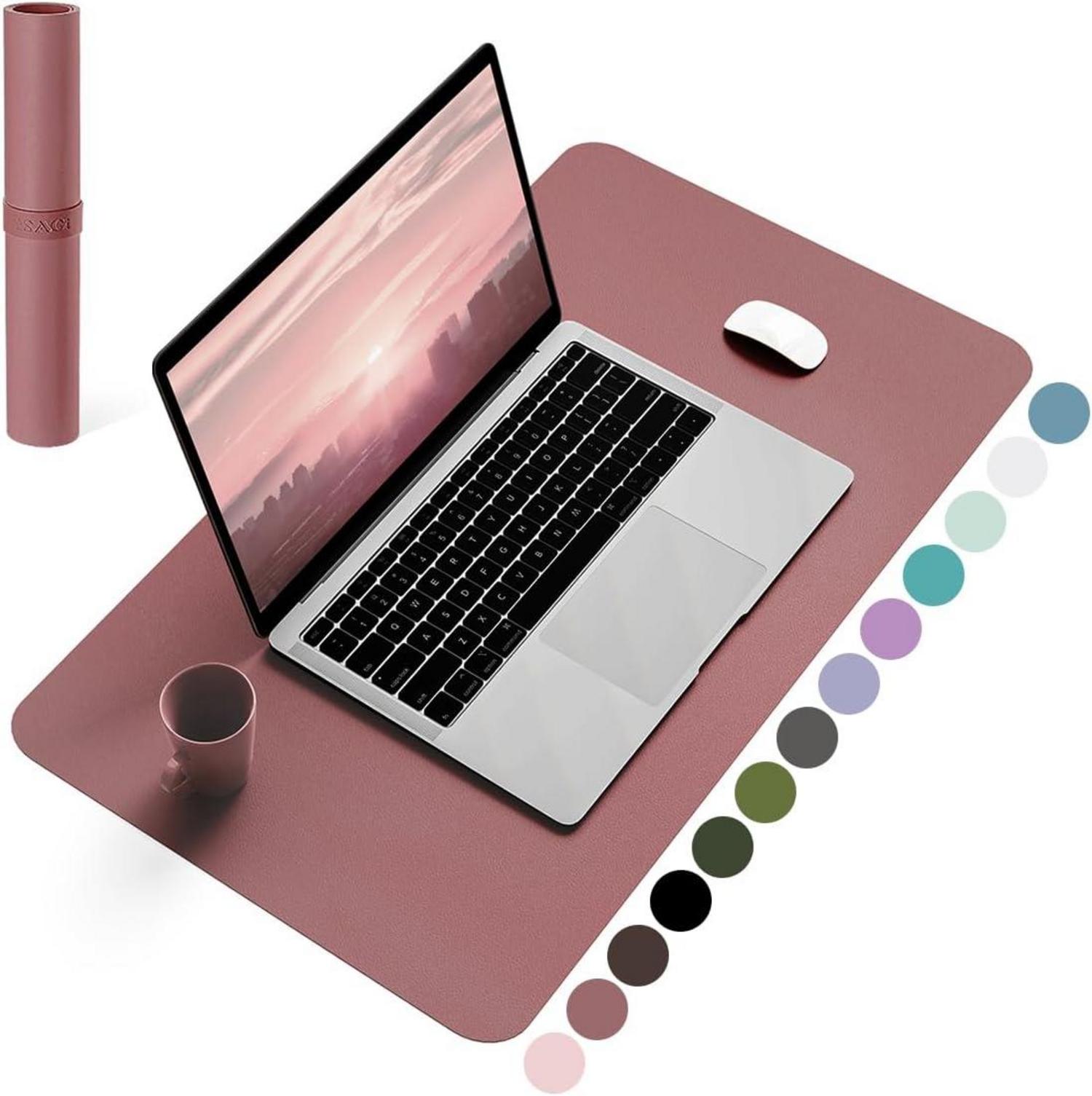Großes Office Mousepad aus umweltfreundlichem Kunstleder, rutschfeste