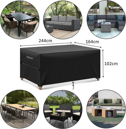 MEELOTOP Abdeckung Gartenmöbel 420D Oxford Gewebe
