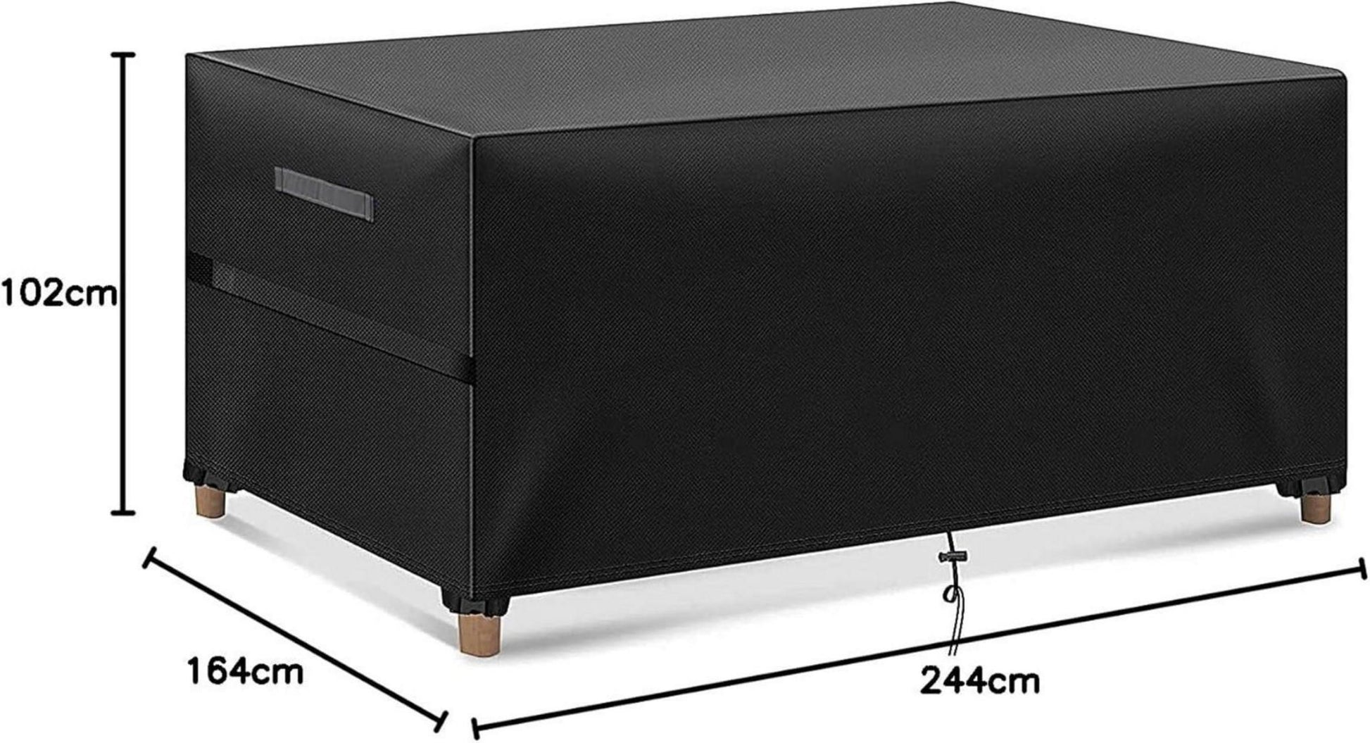 MEELOTOP Schwerlast Abdeckplane Gartenmöbel 420D Oxford Wasserdicht 172x73x96cm
