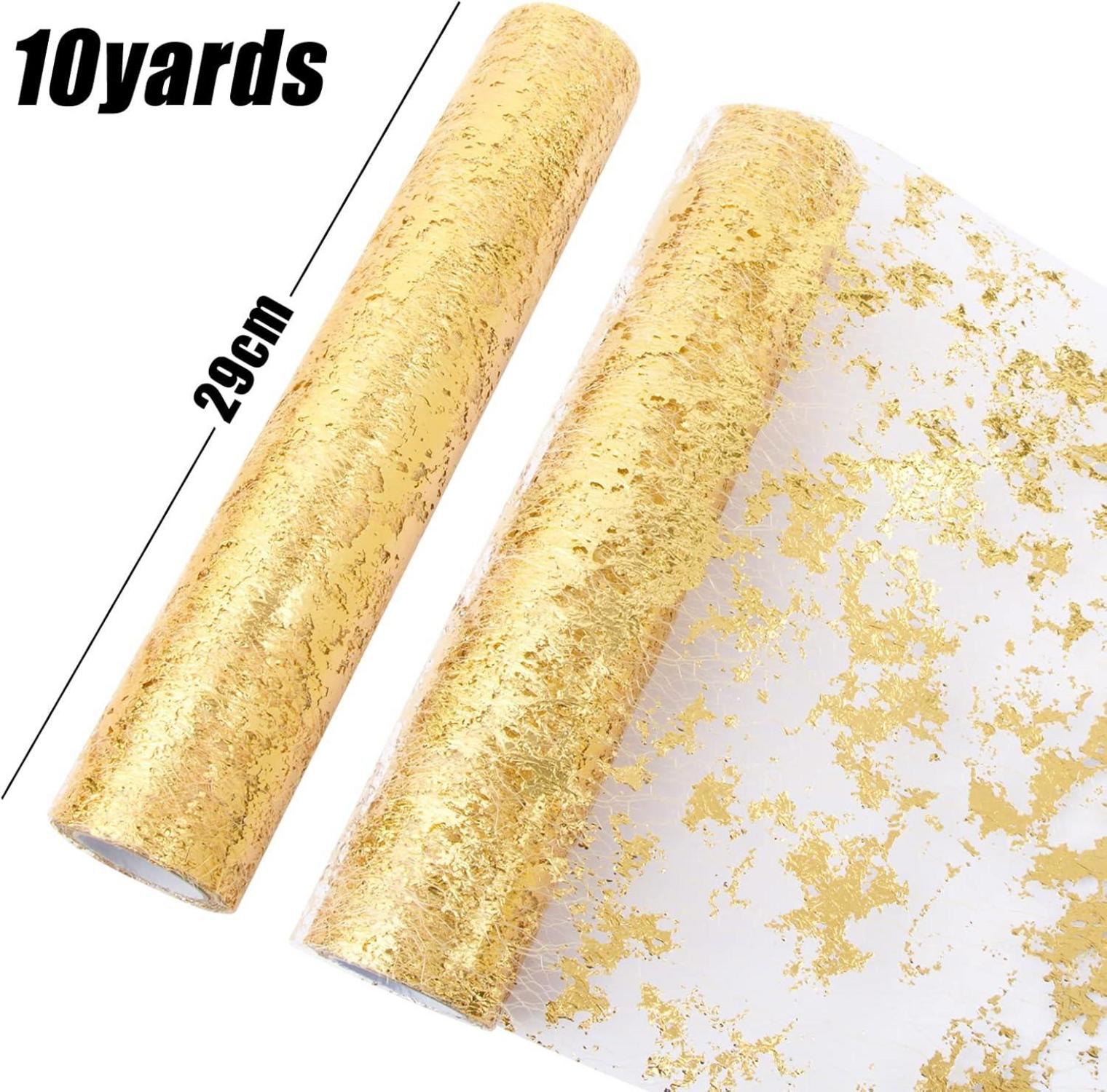 Tischläufer Gold 29CM x 9M Glanz Goldfolie Hochzeit