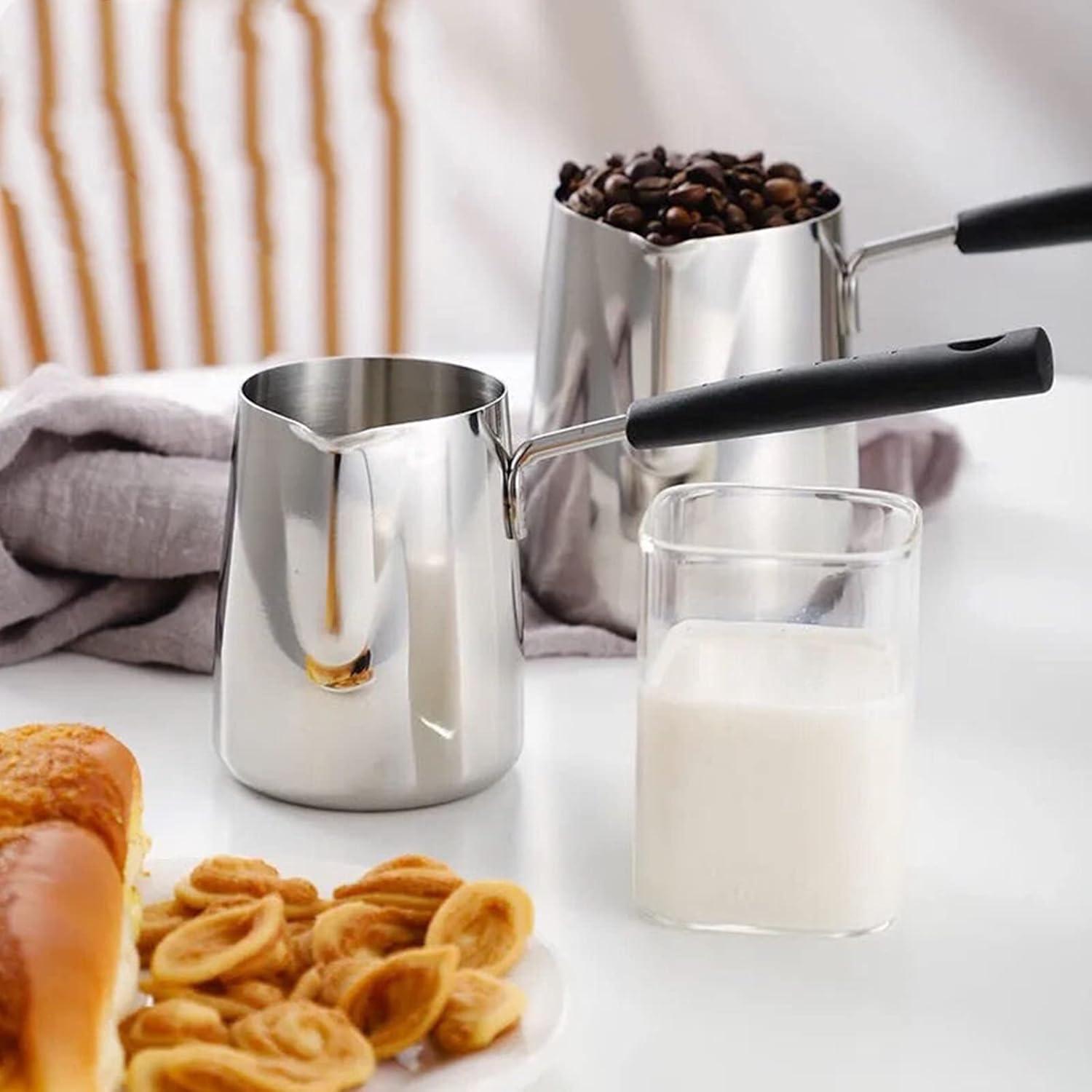 Milchkännchen 1000ml Edelstahl Türkisch Kaffeekanne Herd Ausguss
