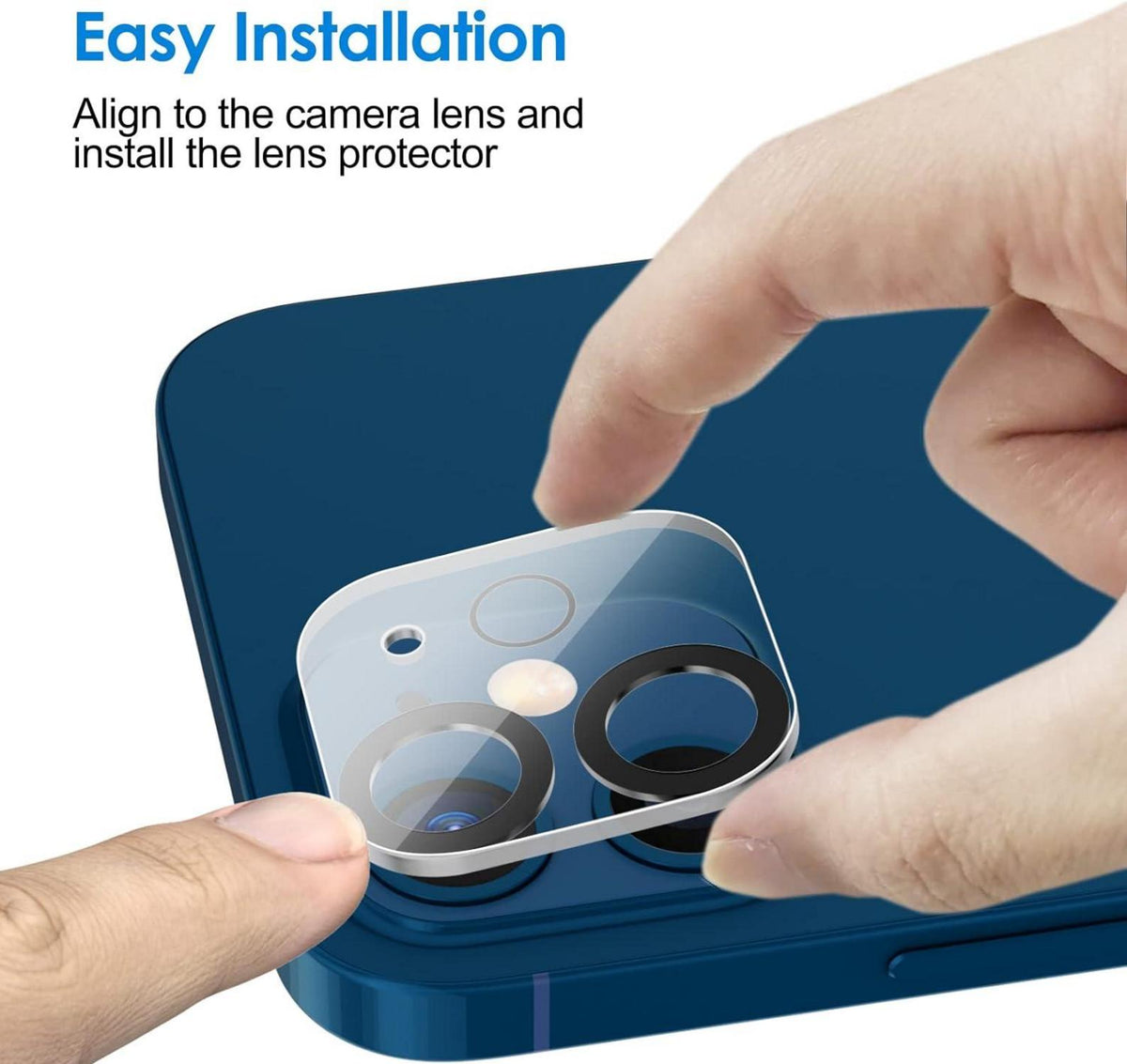 Kamera Schutzfolie 9H Gehärtetes Glas für iPhone 12 6,1 Zoll, HD Klar Anti-Kratzer 3 Stück