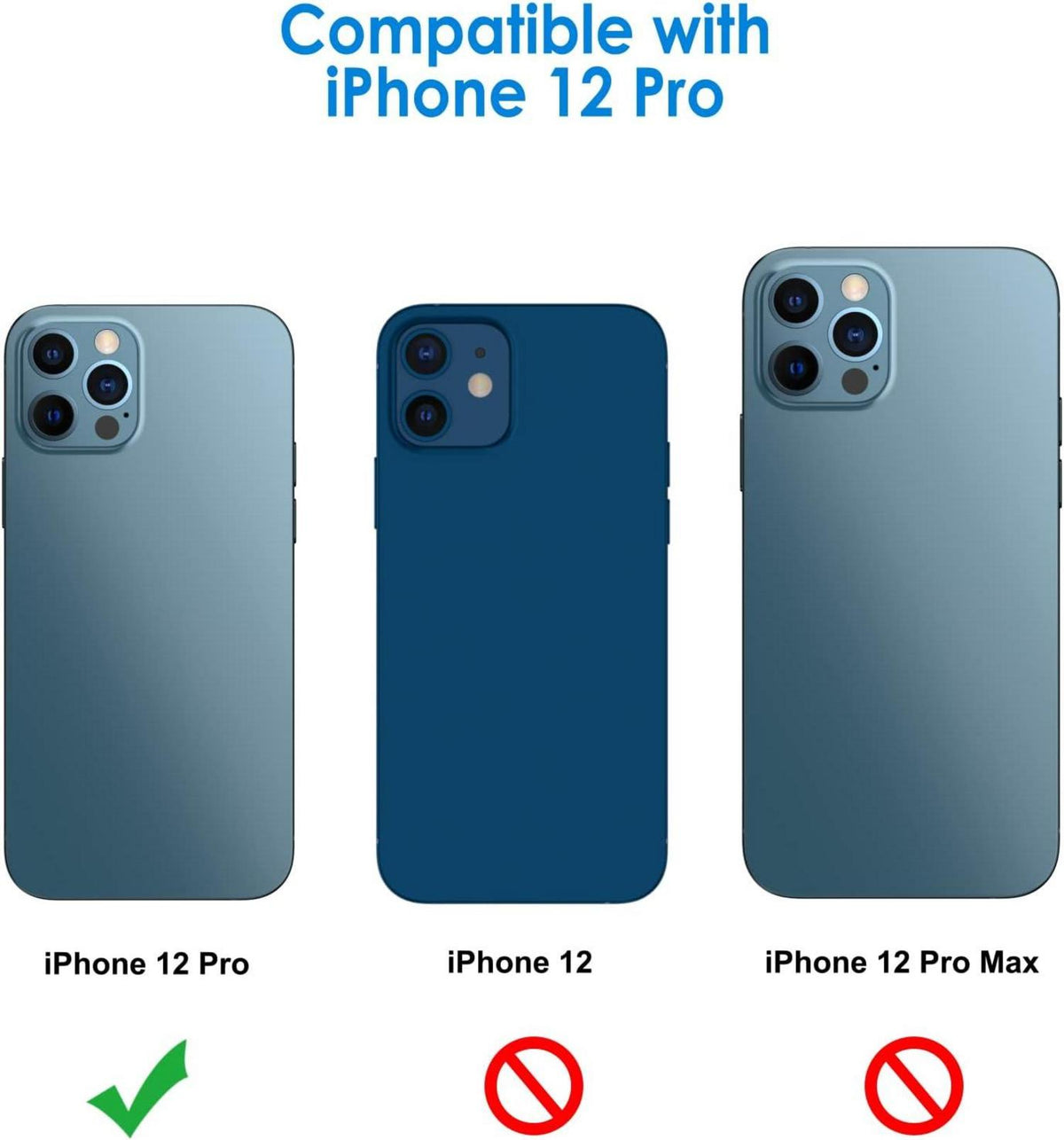 iPhone 12 Pro 6,1 Zoll Kameraschutz 9H Glas Anti-Kratzer 3