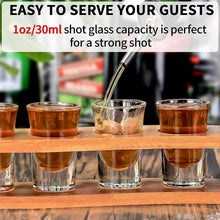 Schnapsgläser-Set 6 Stück 30ml Klarglas 6 Löcher Likör-Shots