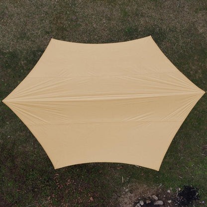 Großes Camping Tarp Zelt 4,5x4,5m Ultraleicht Wasserdicht