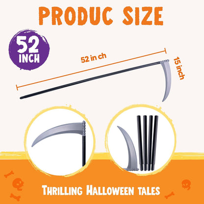 Halloween Sense Sensenmann Kostüm Sichel Reaper Todessense 150cm