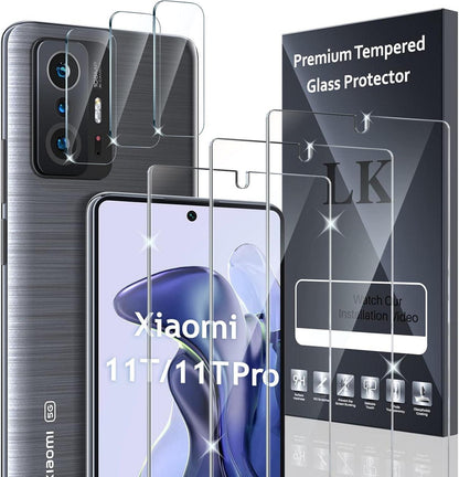 3+3 Stück Xiaomi 11T/11T Pro Schutzfolie Kamera Panzerfolie