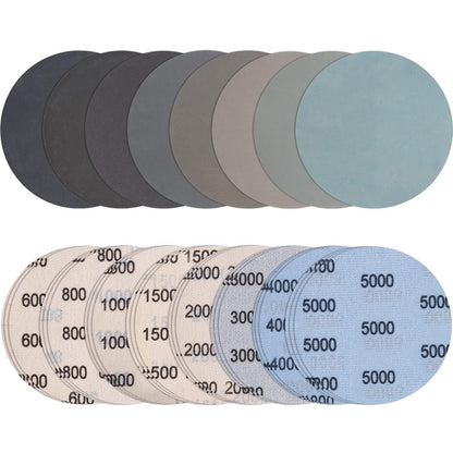 Schleifpapier Klett 125mm 24tlg. Körnung 600-5000 Nass & Trocken