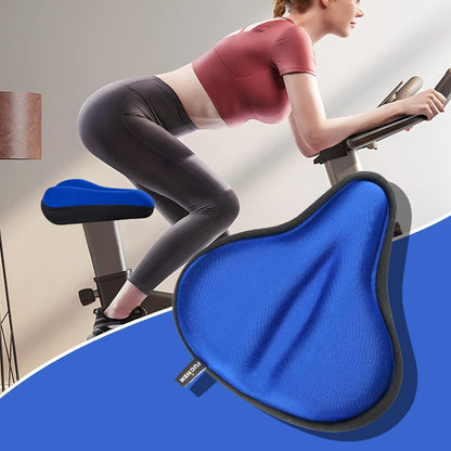 Fahrradsattelbezug Gel Blau – Weich & Bequem für Fitnessrad