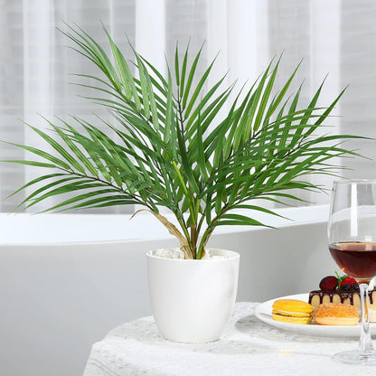 Kunstpflanze 40cm Künstliche Pflanzen im Topf Indoor Deko Areca Palm