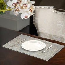 Platzsets 6er Set Hellgrau | Abwaschbare Tischsets 30x45cm
