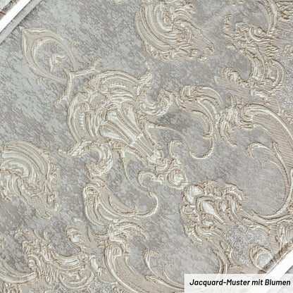 Platzsets 6er Set Hellgrau | Abwaschbare Tischsets 30x45cm