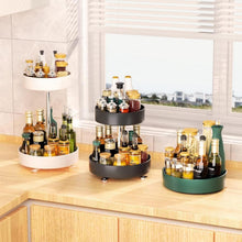 Drehteller Gewürzregal Drehbarer Organizer 2-Ebene