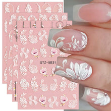 3D Nagelsticker Frühling Blume - Selbstklebende Nail Art Dekoration