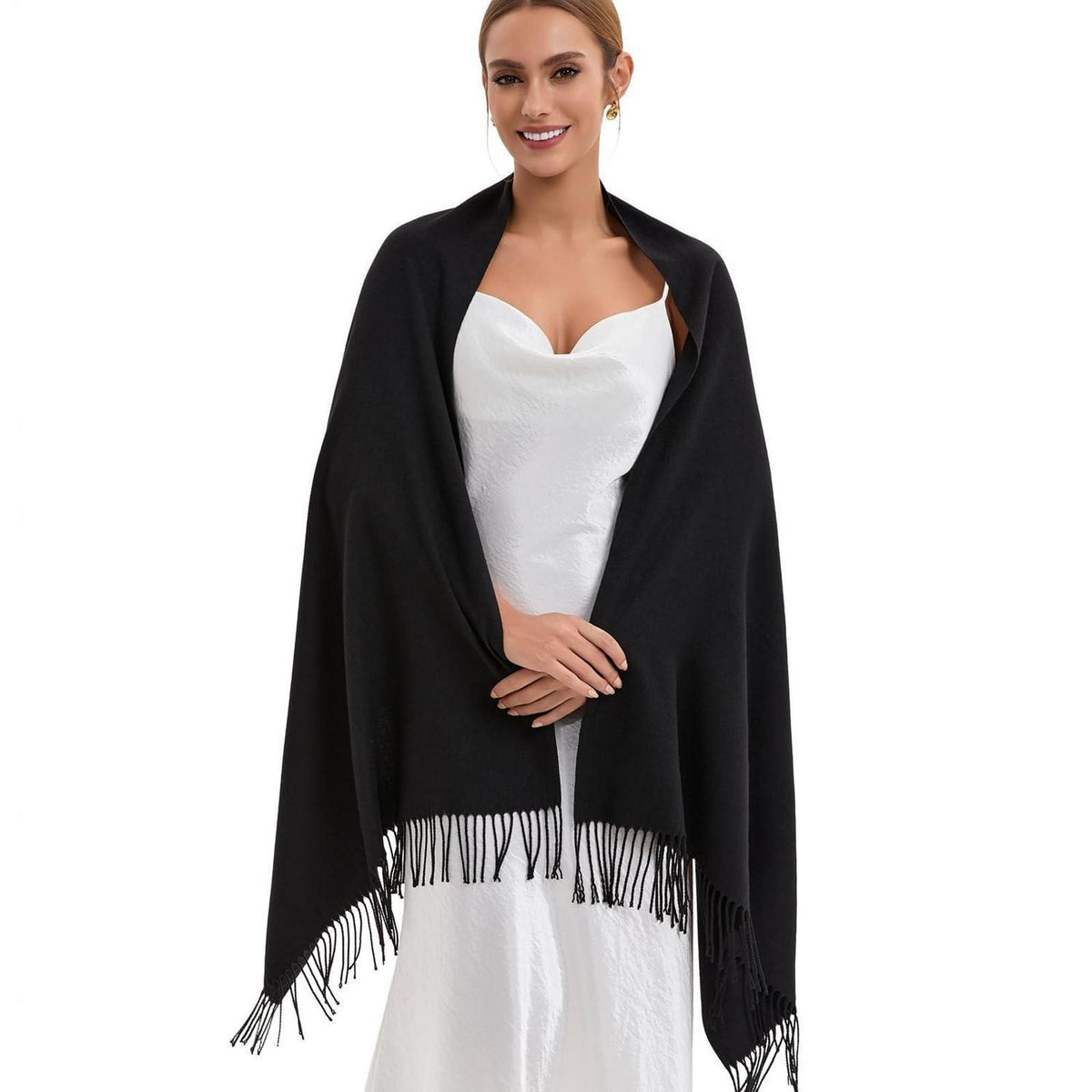 Pashmina Schal Damen, weicher Wickel für Abendkleider & mehr