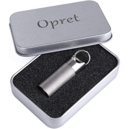 Opret Titan Pillendose Klein Schlüsselanhänger Wasserdicht