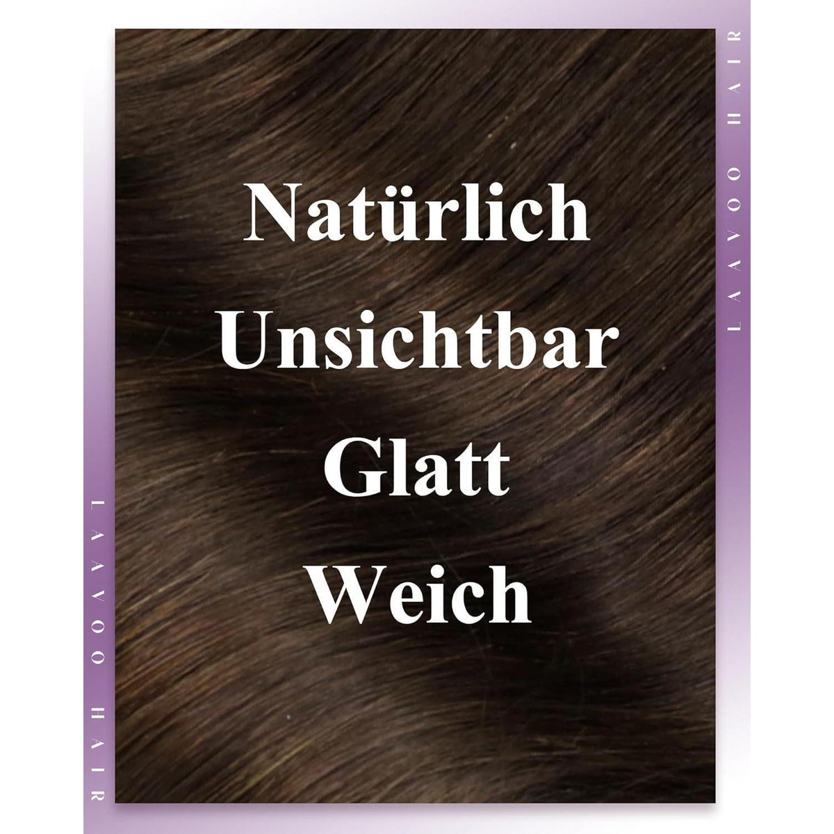 Braune Echthaar Micro Weft Haarverlängerung Remy 12 Zoll #4
