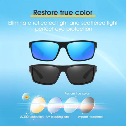 Polarisierte Sport Sonnenbrille Herren Damen UV400 Schutz 2 Stück