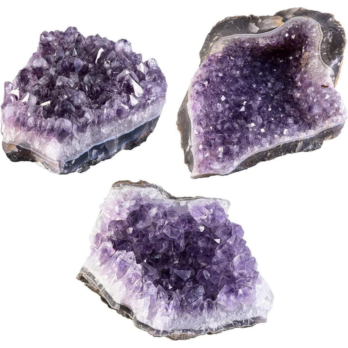 Amethyst Druse XL Schmuckstein mit Geschenkbeutel