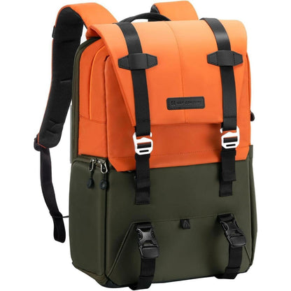 Kamerarucksack 20L mit Laptopfach & Regenschutz – Orange