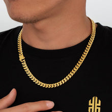 KRKC&CO Panzerkette Herren 18K Gold Cuban Link Chain 45.7cm