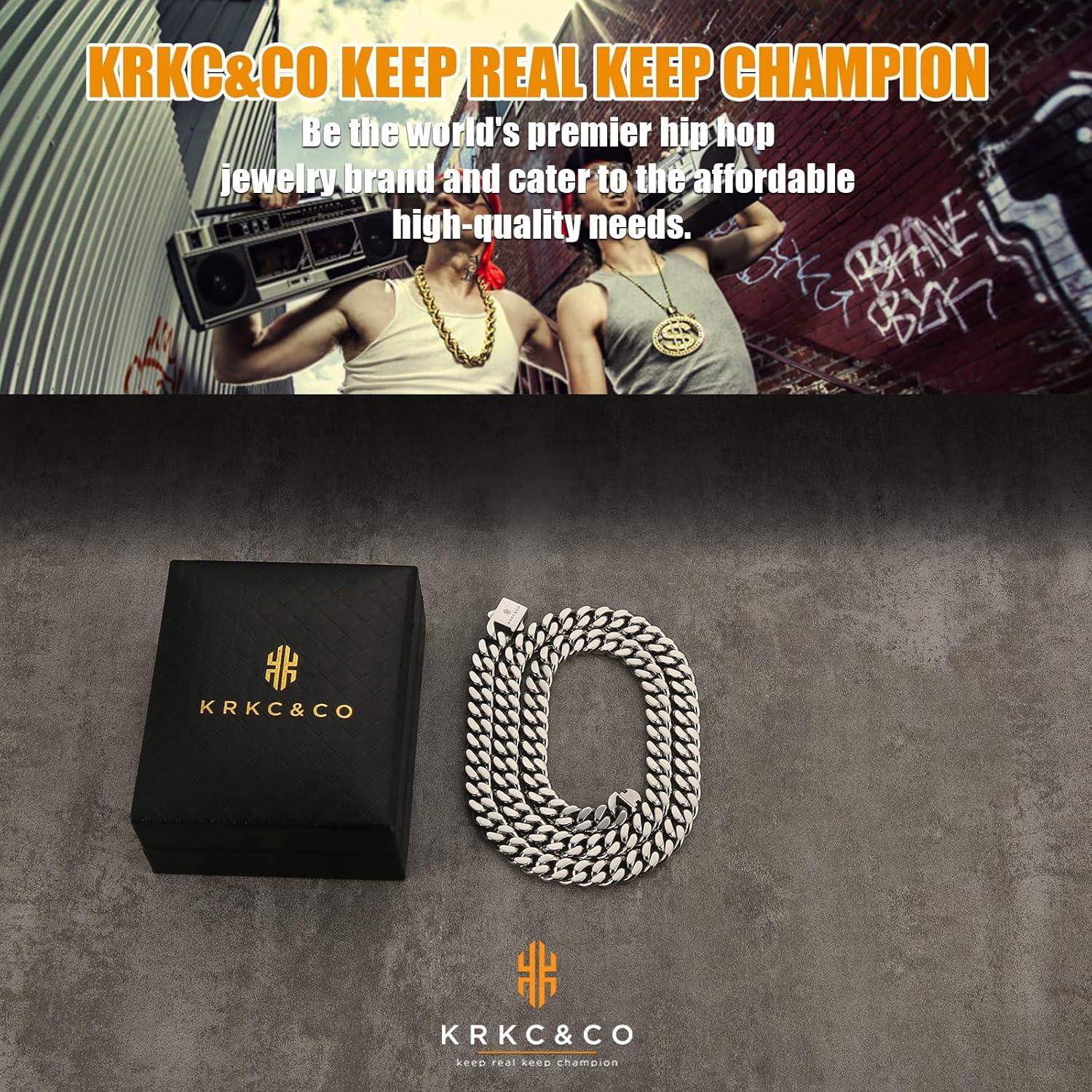 Panzerkette Herren 8/12/14mm Gold Cuban Link Chain Edelstahl