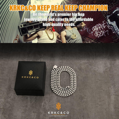 Panzerkette Herren 8/12/14mm Gold Cuban Link Chain Edelstahl