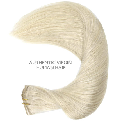 Echthaar Clip-in Extensions Platinblond 50cm - 80g