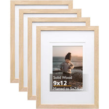 23x30 Bilderrahmen Naturholzrahmen Acryl-Plexiglas 4er-Set