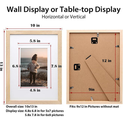 23x30 Bilderrahmen Naturholzrahmen Acryl-Plexiglas 4er-Set