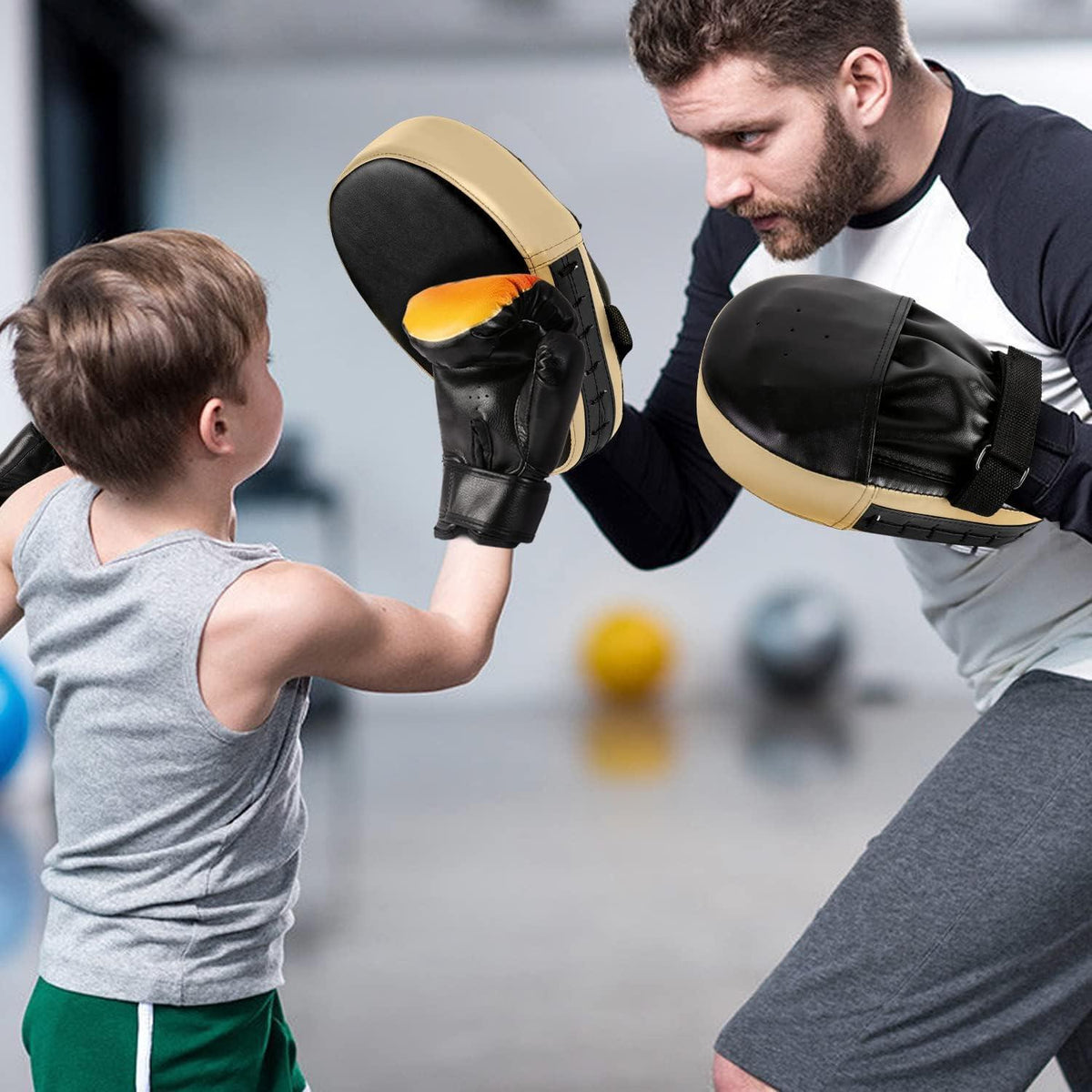Handpratzen Set mit Boxhandschuhen für Kinder & Erwachsene