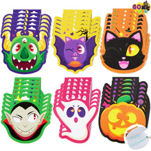 Halloween Mini Notizblock Set 60 Stück Gruselige Charaktere