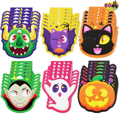 Halloween Mini Notizblock Set 60 Stück Gruselige Charaktere für Kinder Party Z HWARRIERUNIXBVXCQPA