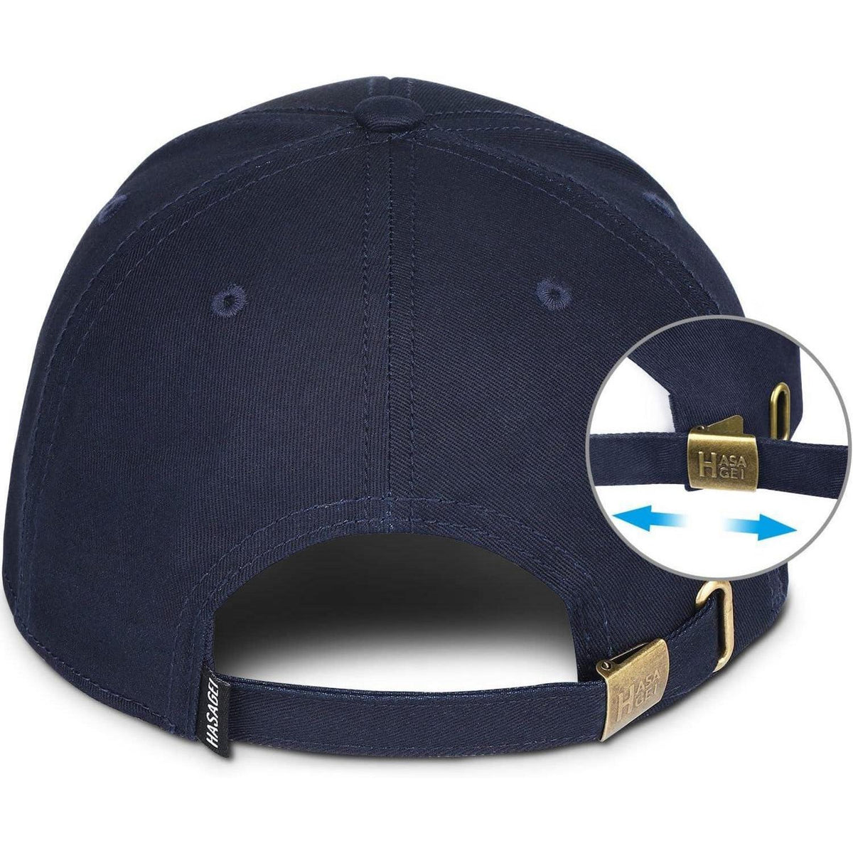 Baumwoll Baseball Cap Verstellbar Blau