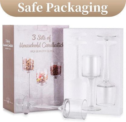 30-teiliger Teelichthalter Glas Kerzenständer Set Hochzeit Party Deko