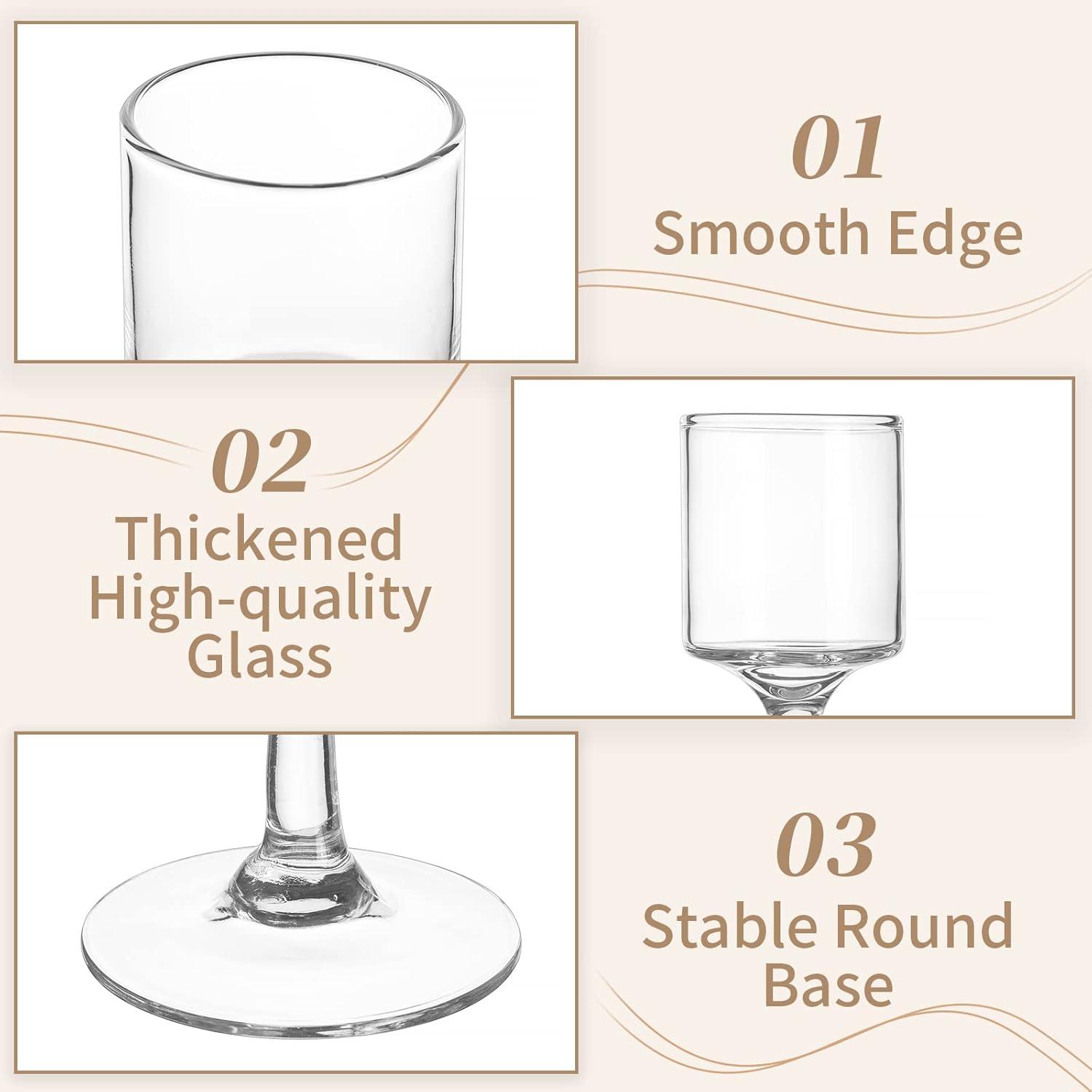 30 Stück Teelichthalter Glas Elegante Kerzenständer für Hochzeit Party