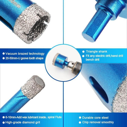 Diamant Trockenbohrer Set für Fliesen, Porzellan, Granit