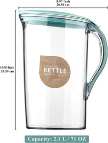 Berglander Karaffe 2,1L Blau BPA-frei Fiberglas Wasserkrug
