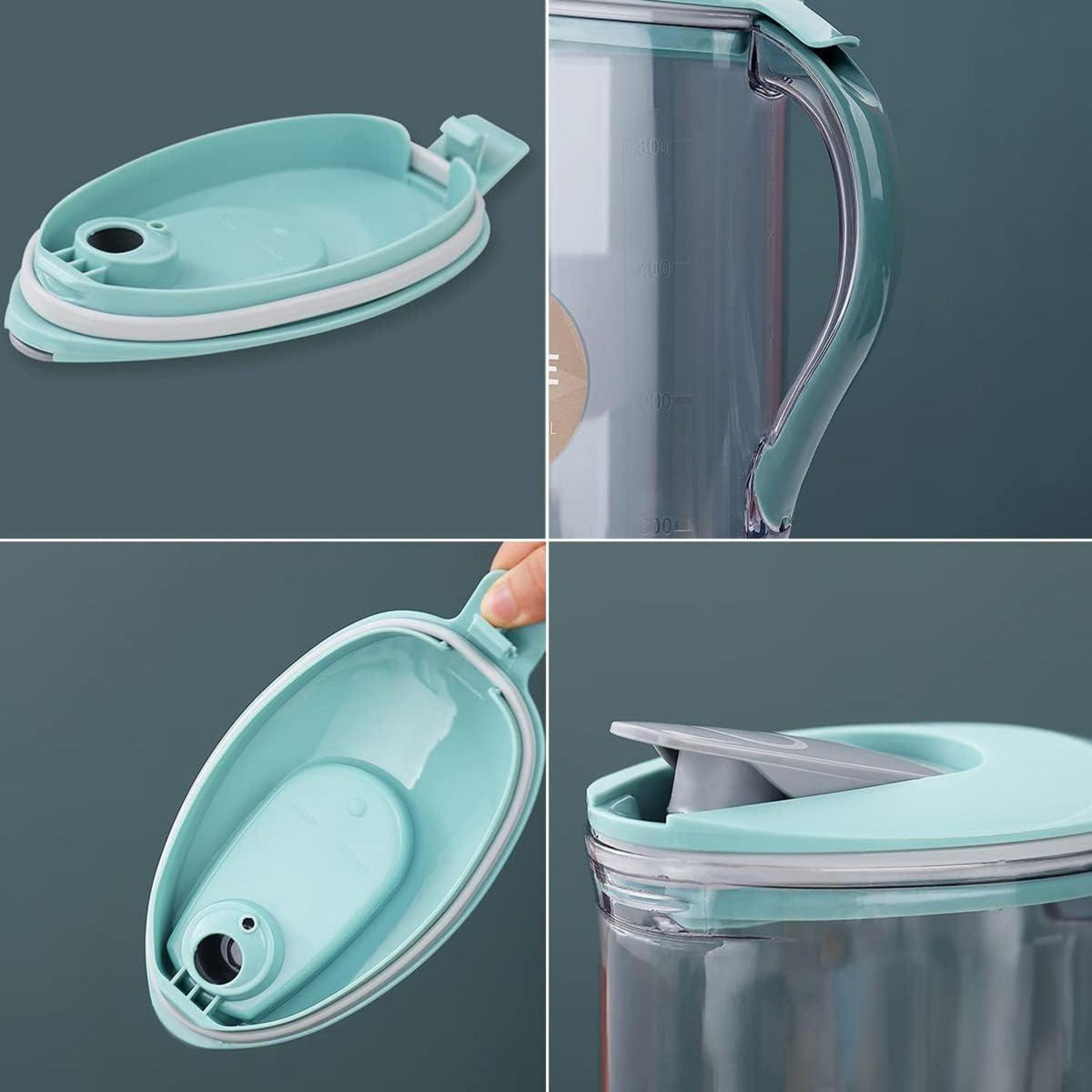 Berglander Fiberglas Karaffe 2,1L Kalte Getränke Kühlschrank BPA-frei Blau