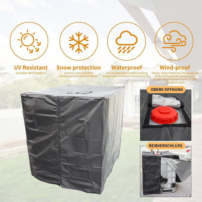 IBC Tank Abdeckung 1000L – Schutzplane für Regenwassertank