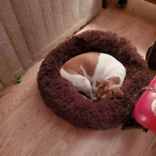 Flauschiges Hundebett Orthopädisch Braun Ø 120cm