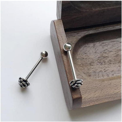 Zungenpiercing Set 16mm Barbell 14G Chirurgenstahl mit Kugeln