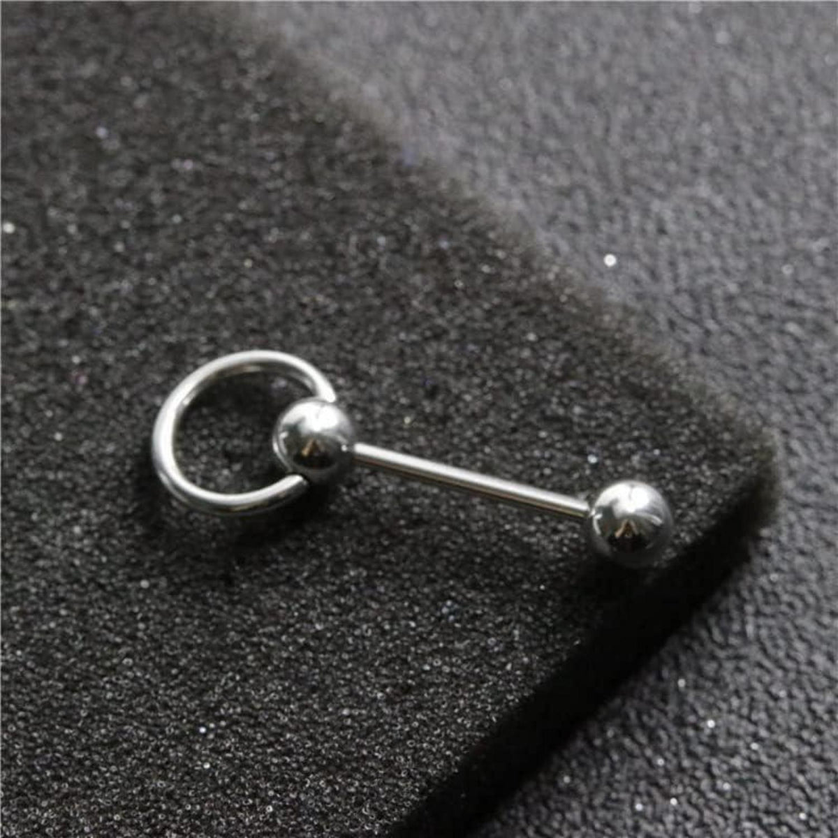 Zungenpiercing Set 16mm Barbell 14G Chirurgenstahl mit Kugeln